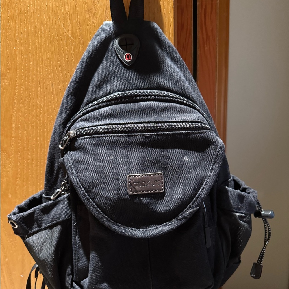 Thick Black Crossbody Bag